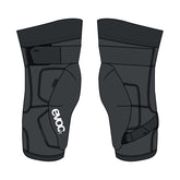 EVOC, Knee Protector LS Flex Enduro, Knee Guards, Black, L